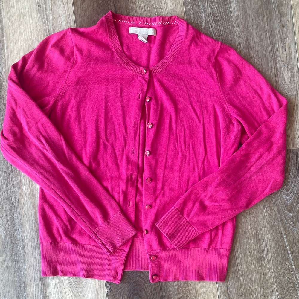 Banana Republic Vibrant Pink Cardigan